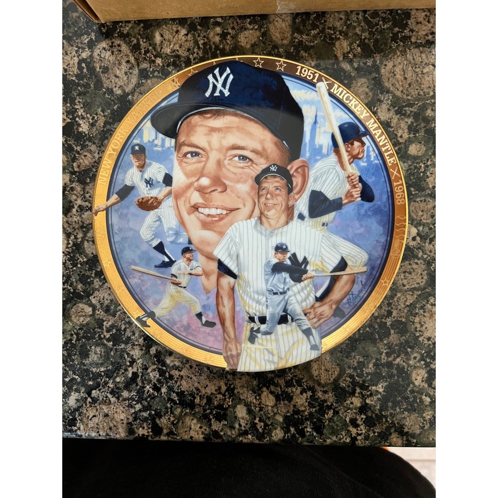 Mickey Mantle The Legendary Hamilton Collection Plate 1992 NY Yankees 2276P